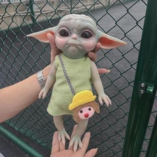 34cm YoYo Elf Dolls Adorable Full Silicone Handmade Reborn Baby Dolls Cute Doll