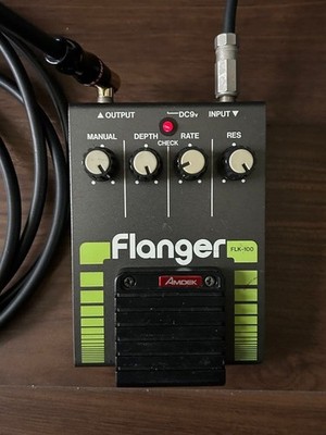 Amdek FLK-100 Vintage Flanger Guitar Effects Pedal Made by Roland