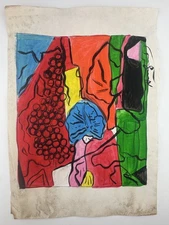 Andy Warhol COA Art Painting Original Drawing Vintage Paper Signed