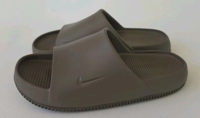 Nike Calm Slide Mule Mink Brown Sandals Mens Size 9 Womens Sz 10 EUC