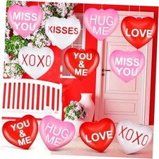 Pcs 12'' Valentine's Day Inflatable Heart Outdoor Decorations Large 6 Love