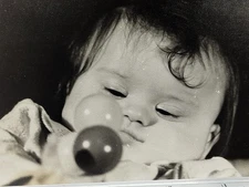 Vintage Photo - Little Girl With Down's Syndrome #75