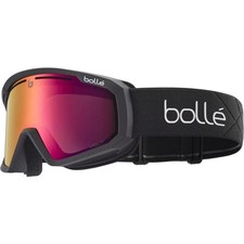 Bolle Y7 OTG Snow Goggles, Black Matte Frame, Volt Ruby Lens