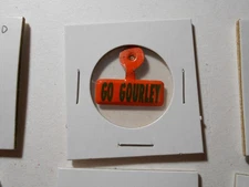 1" Go Gourley unknown office and location litho tab pinback button