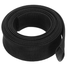 PET Cable Wire Wrap 59.6mm Expandable Sleeving Black 3 M Length