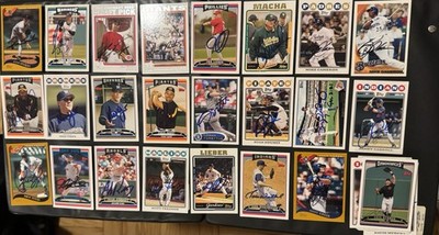 Lot of 50 Autographed 2002-2012 TOPPS Signed Baseball Cards VINA MOYER +MORE