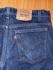 Vintage Levi  s 517 Boot Cut Flare Orange Tab 90's Denim Jeans. Made in USA     
