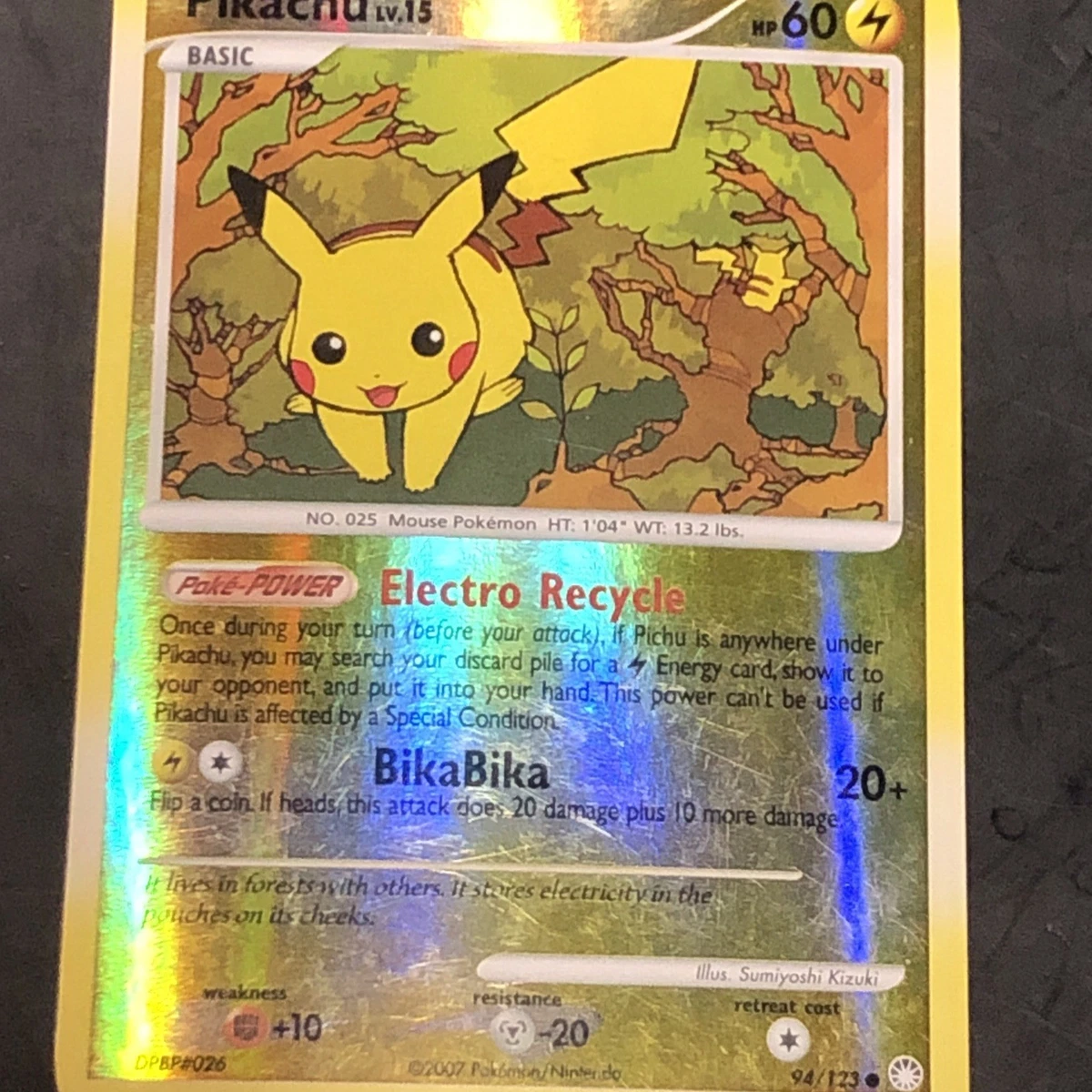 Pikachu Pokémon TCG Mysterious Treasures Individual Collectible