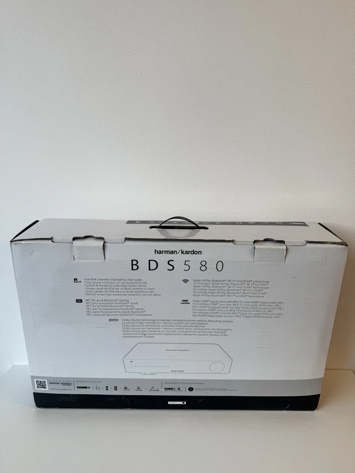 Harman/Kardon BDS580 5.1 Receiver BluRay 3D Wifi Bluetooth 4K UHD HDMI USB OVP - Bild 2 von 4