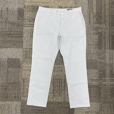 BONOBOS Slim Fit Light Blue Chinos Mens Size 32x34 Cotton Stretch Pants
