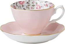 Royal Albert Rose Confetti Formal Teacup & Saucer