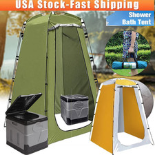 Portable Toilet and Privacy Tent for Adults, Pop Up Potty Tents Outdoors Toilets