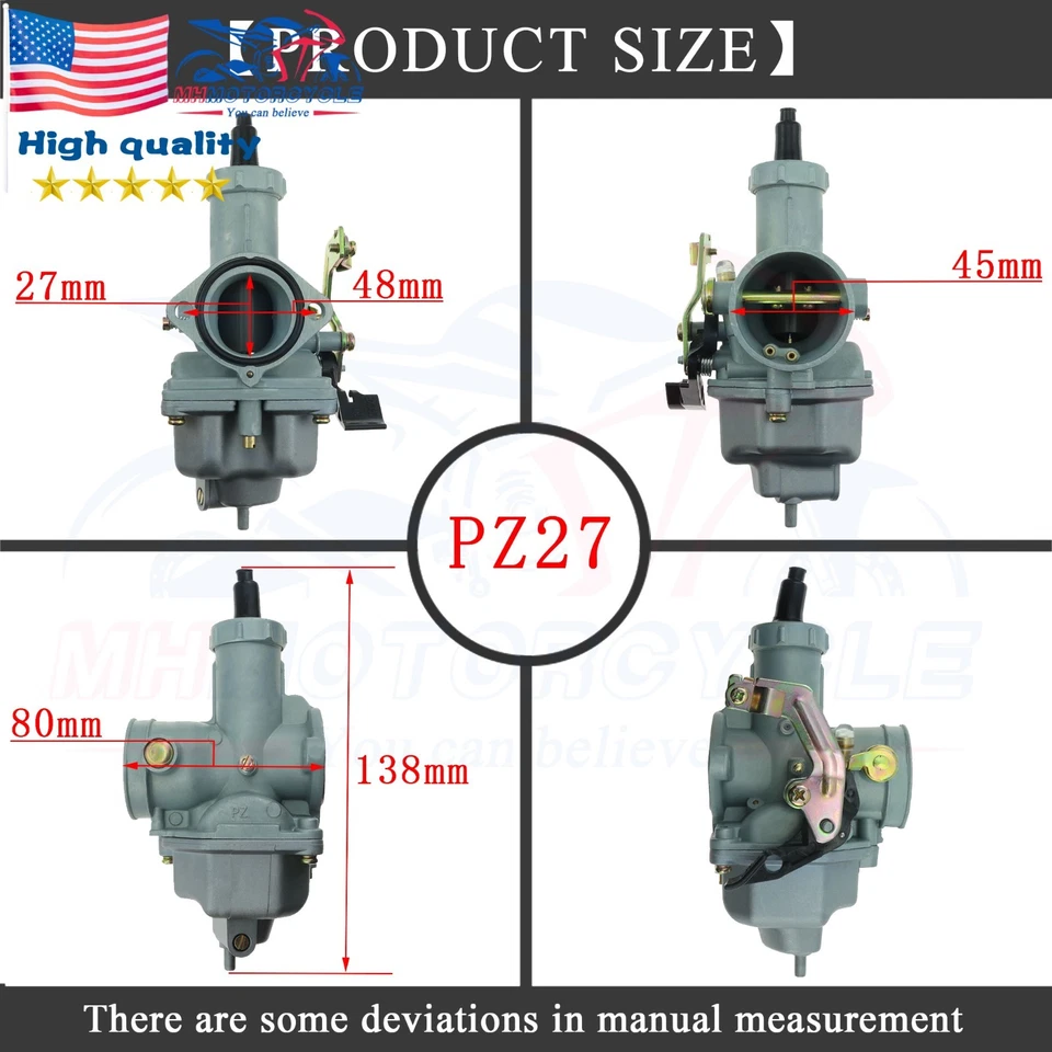 Carburetor For Honda CM185T CM ATC185 1979-1983 16100-VM3-681 — 第 2/4 张图片