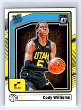 2024-25 Donruss Optic #298 Cody Williams Utah Jazz RC