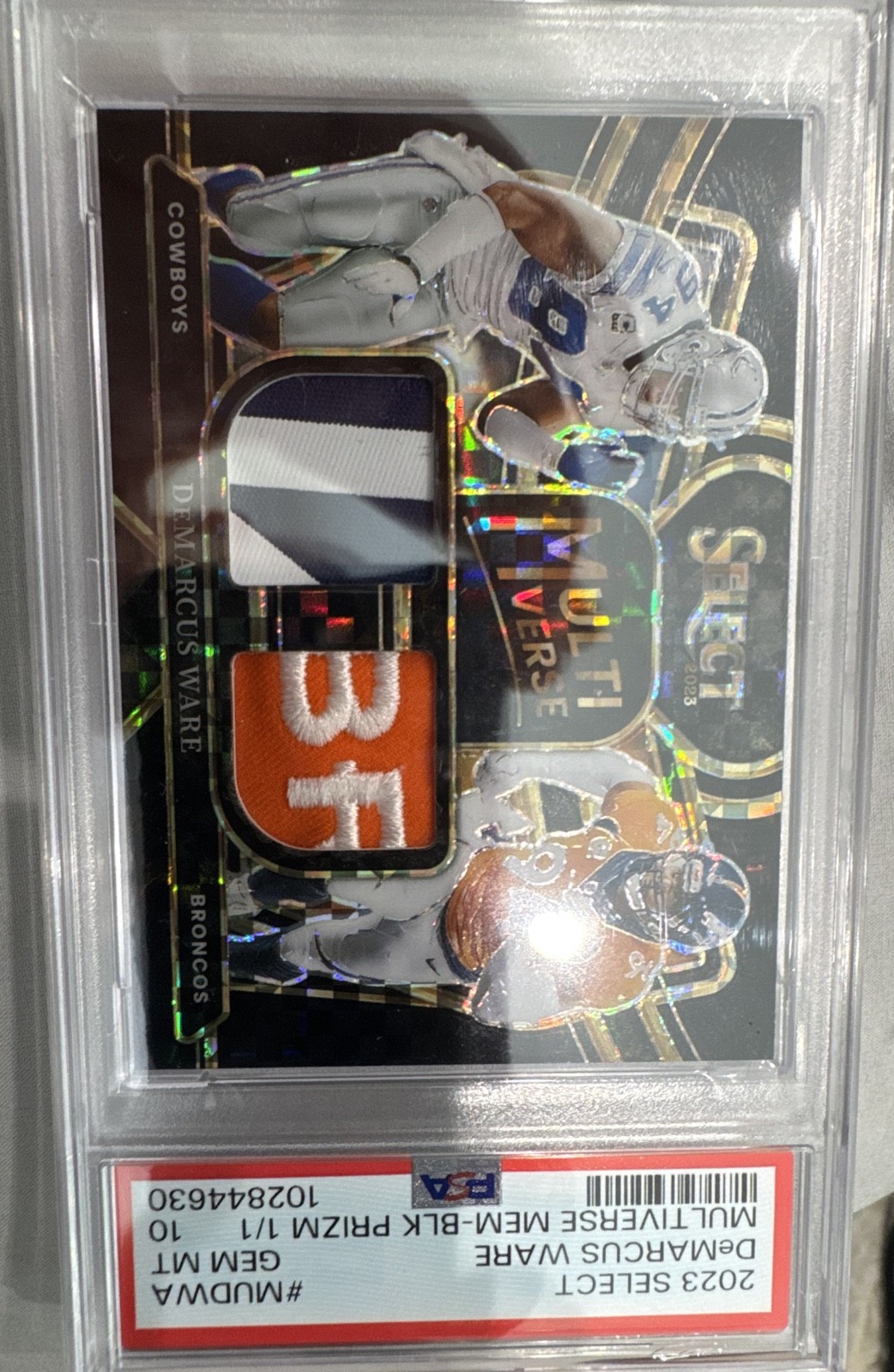2023 Panini Select - Multiverse DeMarcus Ware #MU-DWA Black Prizm /1 (MEM)