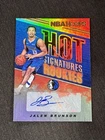 Jalen Brunson 2018-19 Panini Hoops Hot Signatures Rookies Auto RC #HSR-JB KNICKS