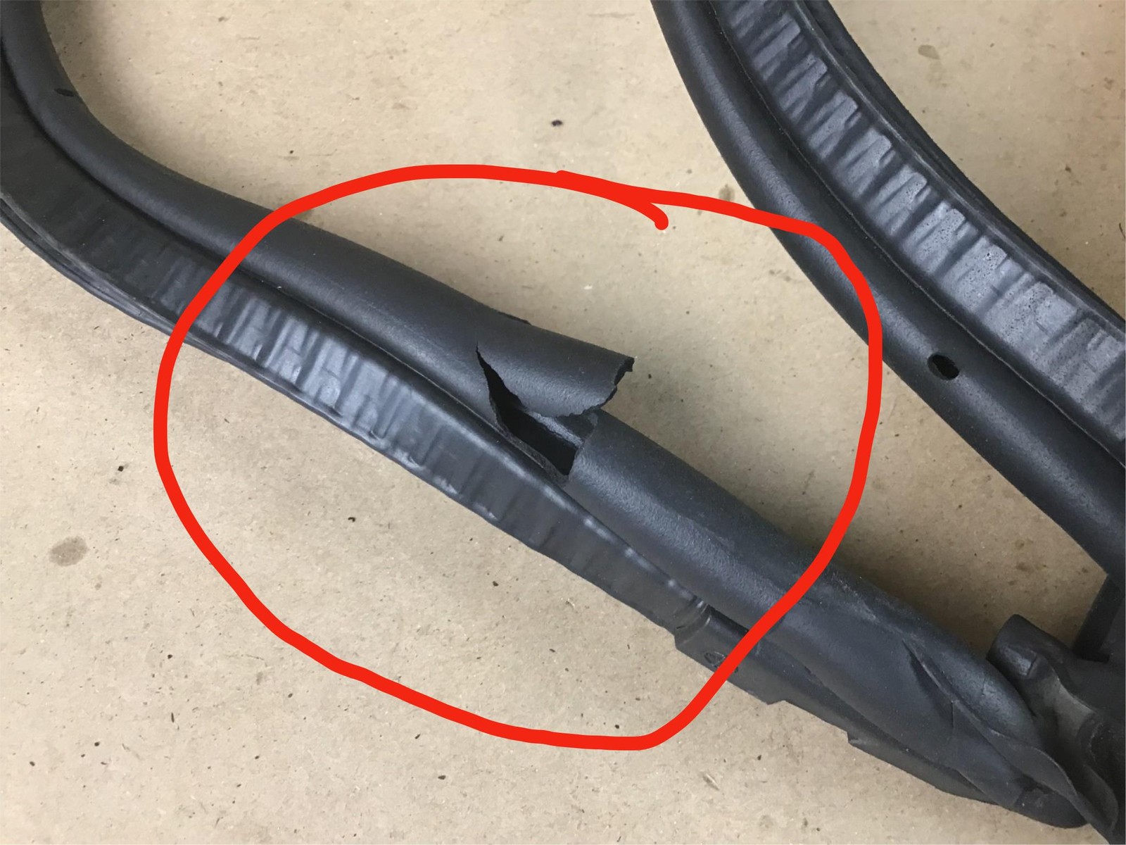 McLaren 650S 2015 Convertible Rear Trunk Lid Tonneau Weather Strip Seal 15-17 :A