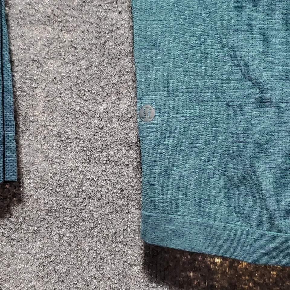 Camisa Lululemon Para Hombres XL Azul Teal Sin Costuras Atlética Informal Manga Larga Exterior Foto 3 de 4