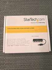 StarTech ST4200MINI2 4 Port Portable USB 2.0 Hub With Built in Cable
