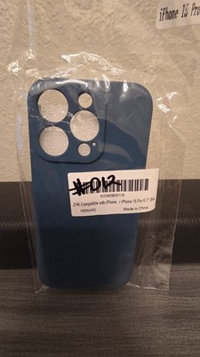 iPhone 15 Pro Max Case - Soft Silicone Blue #012