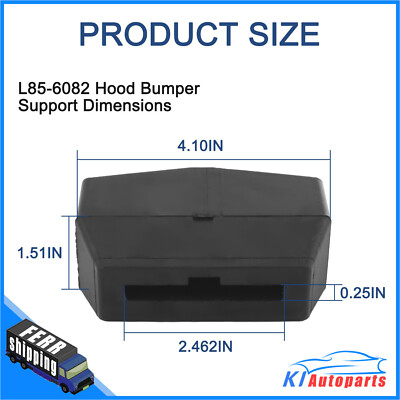 2x M75682 L856082 Hood Bumper Support For Kenworth T680 T880