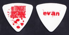 Not Tonight Josephine Evan Foley White Bass Tour Guitar Pick