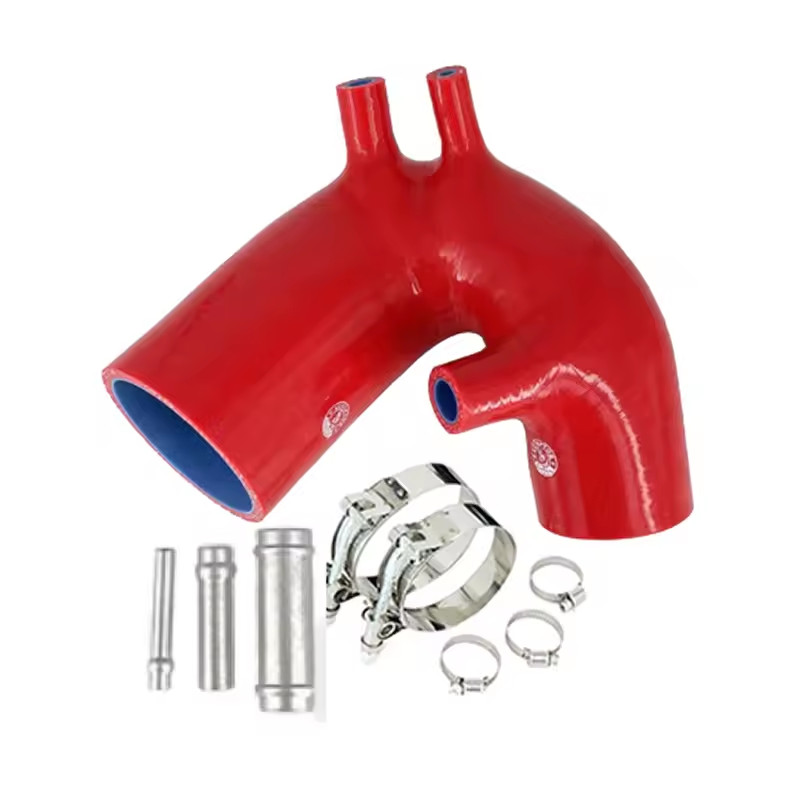 Tubo Aspir Silicon Per Abarth 500 595 Garrett Turbo Performance Rinforzato ROSSO