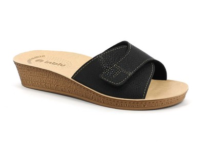Ciabatta Estiva da Donna InBlu DI 64 Con fascia Superiore in Ecopelle Nera  | eBay