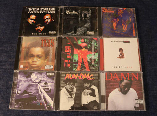 Rap CD Lot: 2Pac Notorious B.I.G Eminem NAS Kendrick Cypress Hill Del Ice Cube