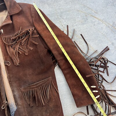 Suede Leather Fringe Jacket Vintage Western 1960s 1970s Suede Leather Fringe Jacket Vintage Western 1960s 1970s