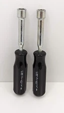 2 Xcelite 11 MM Nut Driver Metric USA Made Black Hard Handle 3" Shaft Lot New