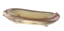 Frankoma Pottery 45 Desert Gold Oblong Canoe Footed Planter 12.5 x 4 x 3"