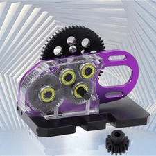 2 Low Transmission Gearbox Set For 1/10 RC Crawler SCX10 Pro SCX10 II Capra LCG