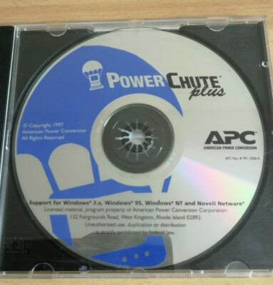 CHUTE POWER  PLUS Support APC  für Windows 1997