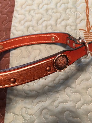 New Leather Cowhide Dog Collar Large 24 Ebay