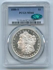 1880-S PCGS MS66 Morgan Dollar w/ Green CAC Label - GC290