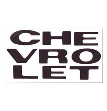 1969-70 Grill Decal-black For Chevy Truck