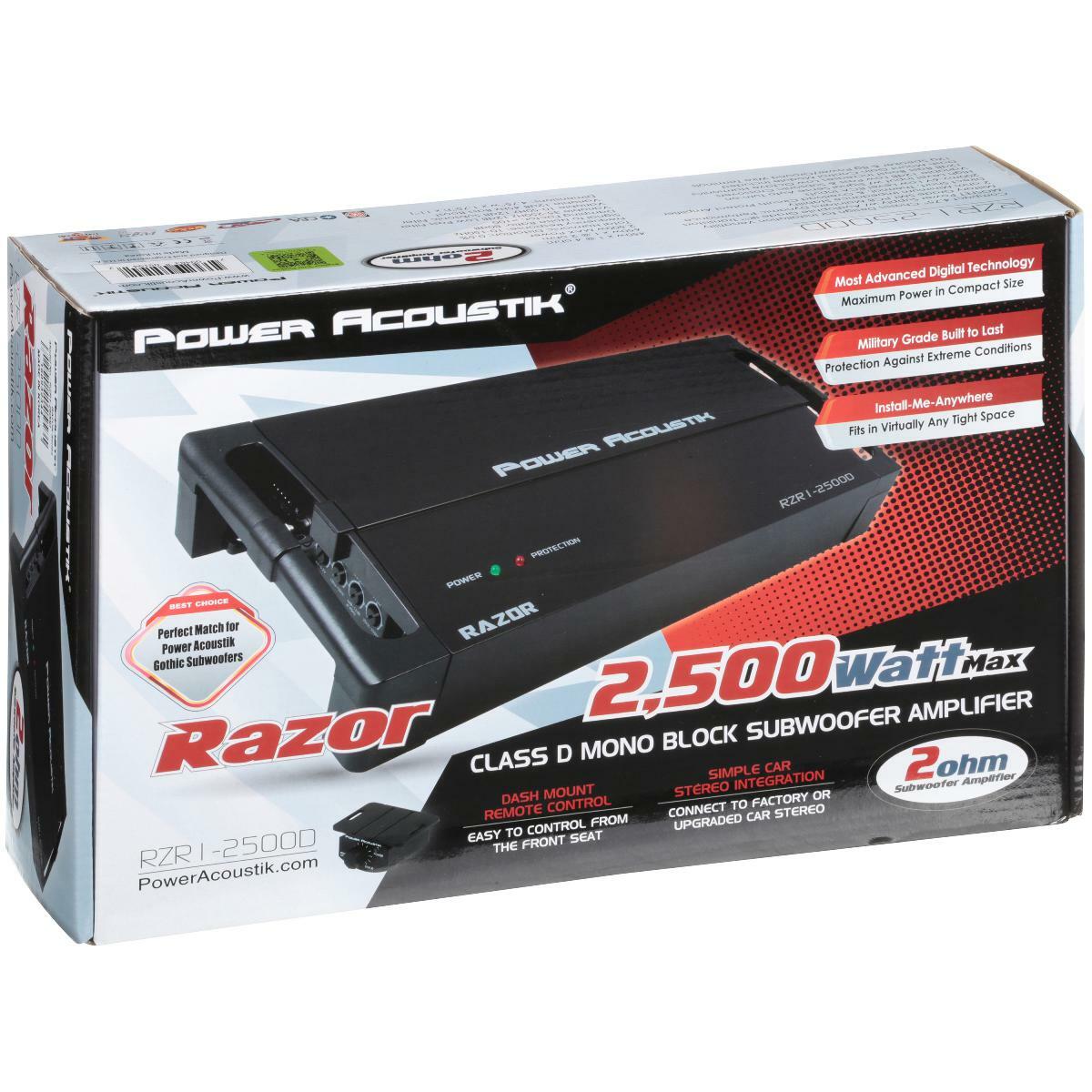 2500 watt power acoustik 12 subwoofer