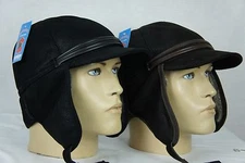 REAL Sheepskin Shearling Leather Trapper Hunting Aviator Elmer Fudd Hat M-3XL