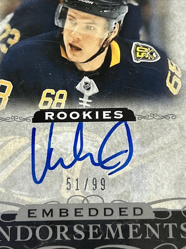 2019-20 taglio trasparente Victor Olofsson approvazioni incorporate Rookie RC auto #51/99 - Foto 2 di 4
