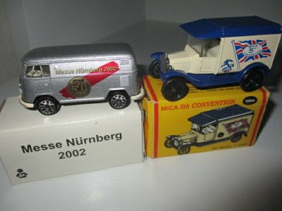 Matchbox Konvolut MICA Convention `90 Ford Model T + VW T1 Kasten Nürnberg 2002 