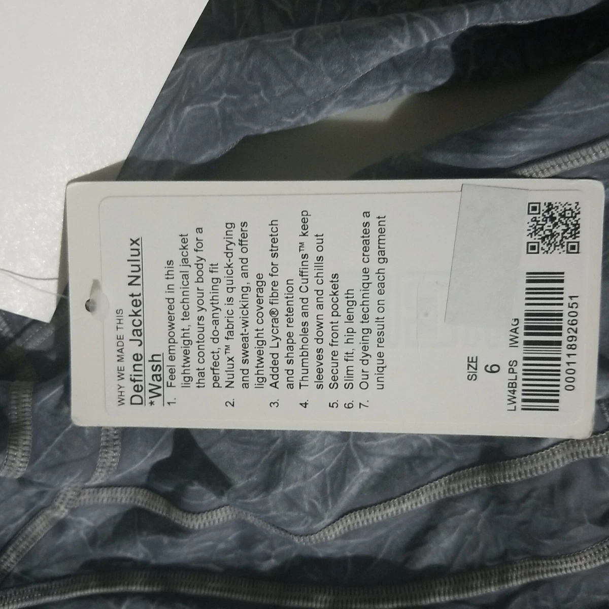 Lululemon define shop jacket nulux