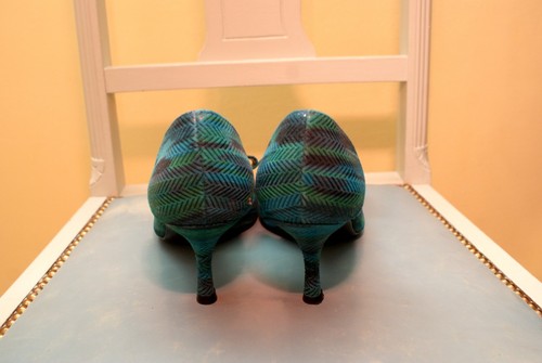 STUART WEITZMANN Peep Toes, Gr. 38, smaragdgrün, w.NEU - Bild 5 von 6
