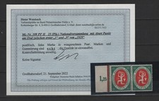DR Minr. 109 II - seltener Plattenfehler - postfrisch - Befund BPP - (BEF18)