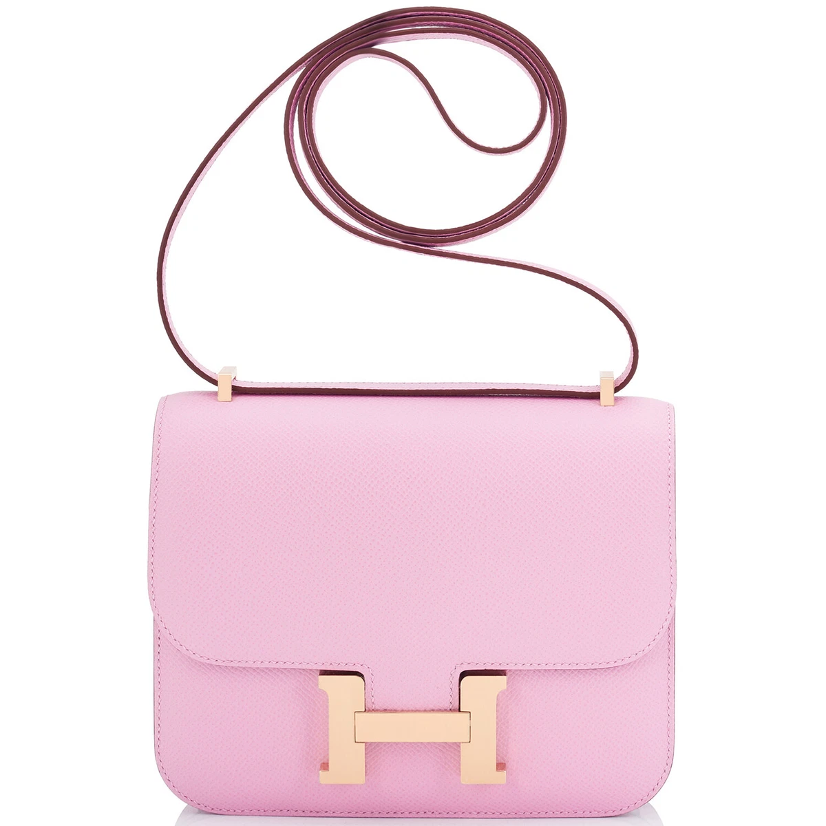 Hermes Constance Mini 18cm Etain Epsom with Palladium Hardware