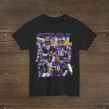 Justin Jefferson & Jordan Addison Graphic T-Shirt - Football Fan Clothing