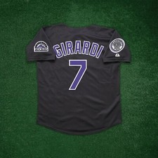 Joe Girardi 1993 Colorado Rockies Men's Alt Black Jersey w/ Inaugural Patch