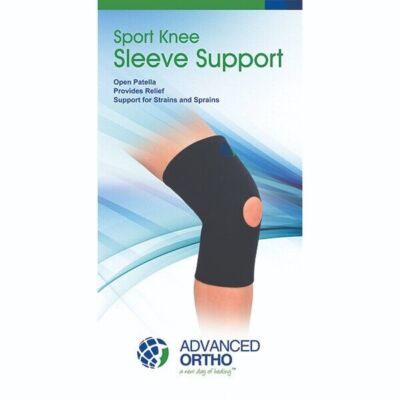 SM Advanced Sport Knee Sleeve Support Neoprene 3X-Large 21.5 - 24''#309-9-3Pack