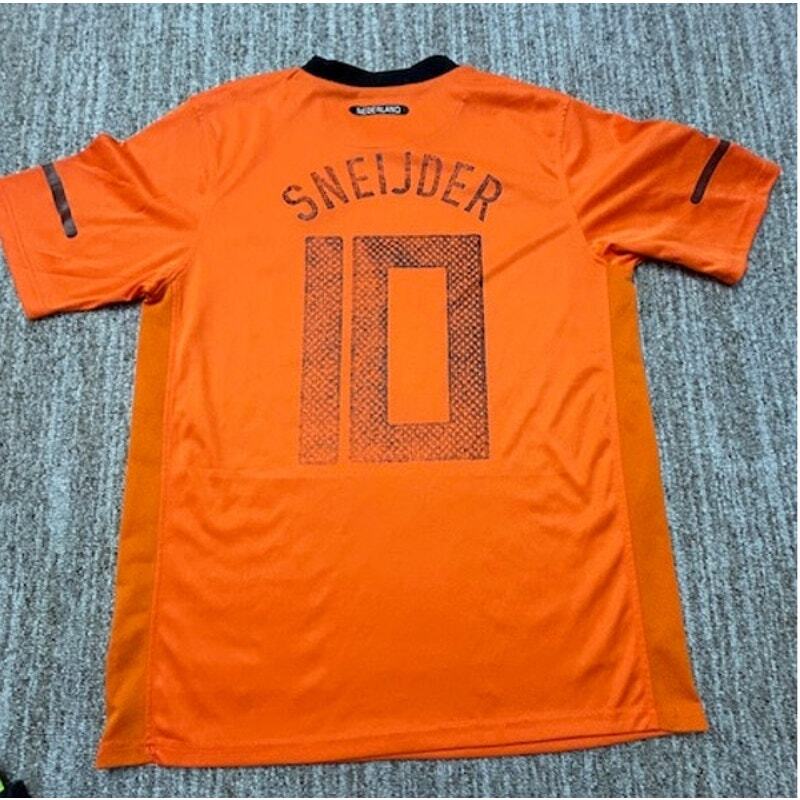2010 スナイデル SNEIJDER オランダ代表 ユニフォーム ゲームシャツ Nike Netherlands Home Soccer Jersey World Cup Final 2010
