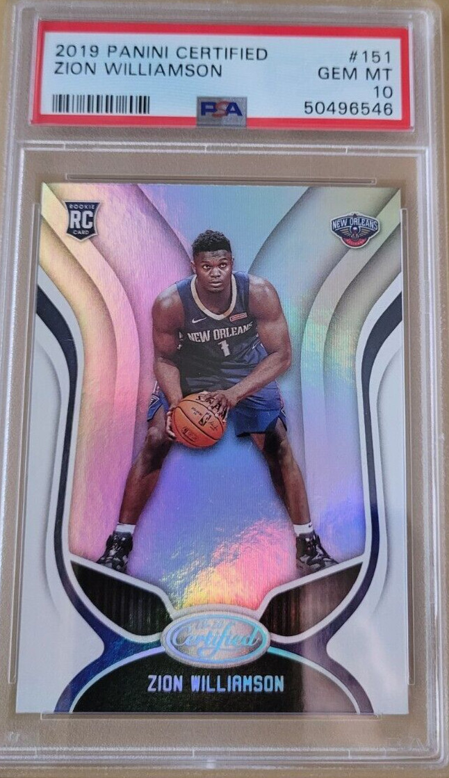 2019-20 Certified Zion Williamson Rookie Card #151 RC - PSA 10 - Pelicans